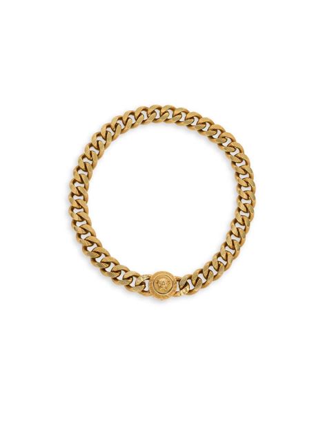 Versace Collana Metallo Chain Necklace Gold 